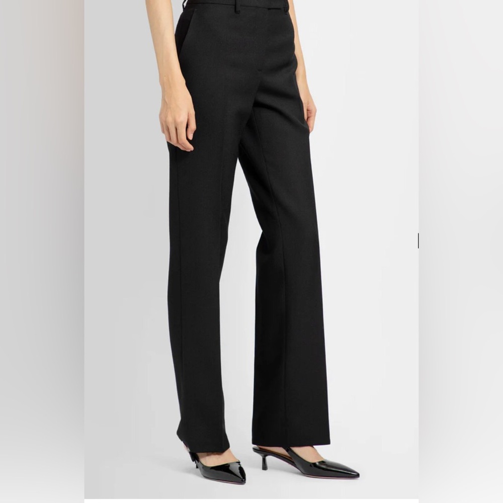 Prada Solid Black Trousers - image 3